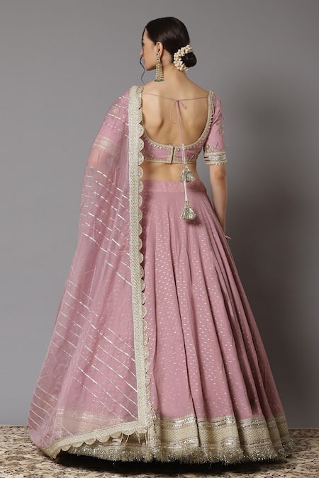 Shikhar Sharma Cotton Chanderi Lehenga Set