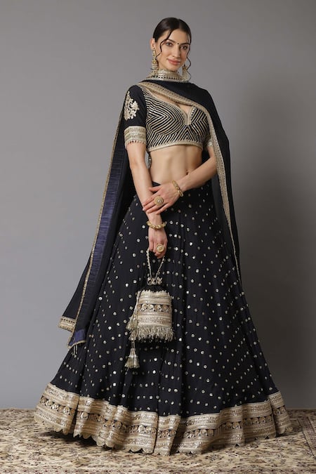 SHIKHAR SHARMA Embroidered Lehenga Set 