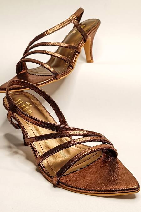 The Alter Brown Kiara Strappy Stiletto Heels at Aza Fashions The Alter_Brown Kiara Strappy Stiletto Heels _at_Aza_Fashions