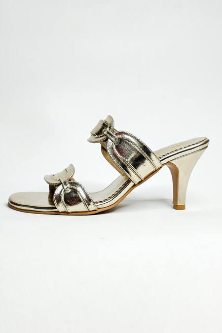 The Alter_Gold Regina Metallic Ring Stiletto Heels_at_Aza_Fashions