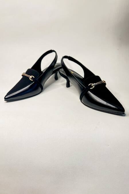 The Alter Black Buckles Audrey Stilettoe Heels Online at Aza Fashions The Alter_Black Buckles Audrey Stilettoe Heels _Online_at_Aza_Fashions