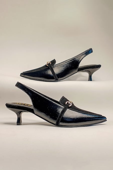 Shop The Alter Black Buckles Audrey Stilettoe Heels Online at Aza Fashions Shop_The Alter_Black Buckles Audrey Stilettoe Heels _Online_at_Aza_Fashions