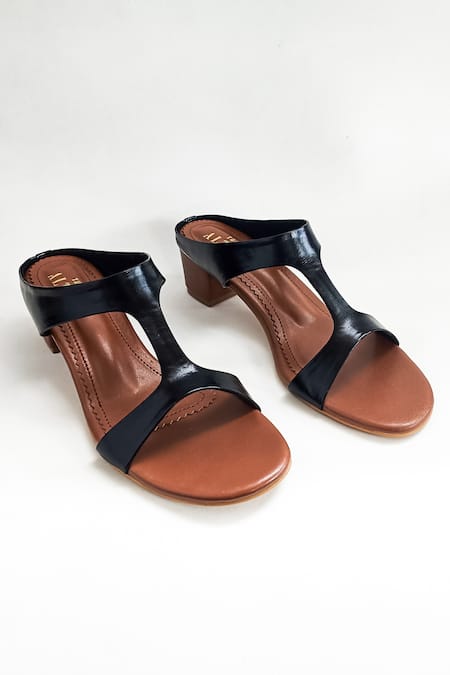 Shop The Alter Black Claire Colorblock Heels at Aza Fashions Shop_The Alter_Black Claire Colorblock Heels _at_Aza_Fashions