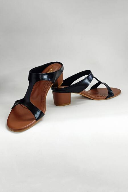 The Alter Black Claire Colorblock Heels Online at Aza Fashions The Alter_Black Claire Colorblock Heels _Online_at_Aza_Fashions