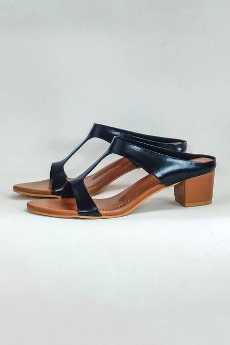 Shop The Alter Black Claire Colorblock Heels Online at Aza Fashions Shop_The Alter_Black Claire Colorblock Heels _Online_at_Aza_Fashions