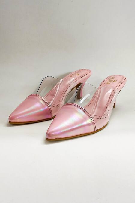 Buy The Alter Pink Cinderella Holographic Stiletto Heels Online at Aza Fashions Buy_The Alter_Pink Cinderella Holographic Stiletto Heels _Online_at_Aza_Fashions