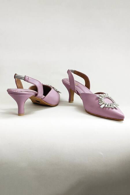Buy_The Alter_Purple Rhinestones Sarah Embellished Stiletto Heels_Online_at_Aza_Fashions