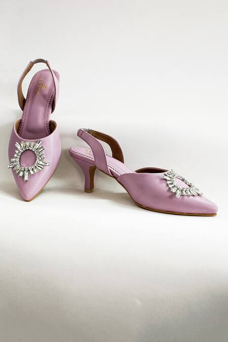 Shop_The Alter_Purple Rhinestones Sarah Embellished Stiletto Heels_Online_at_Aza_Fashions