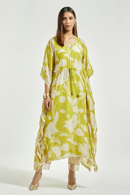 Anantaa by Roohi Floral Print Kaftan Kurta 