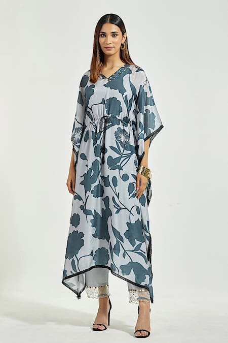 Anantaa by Roohi Floral Print Kaftan Kurta 