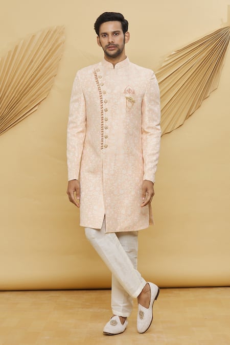 Samyukta Singhania Floral Pattern Sherwani Set 