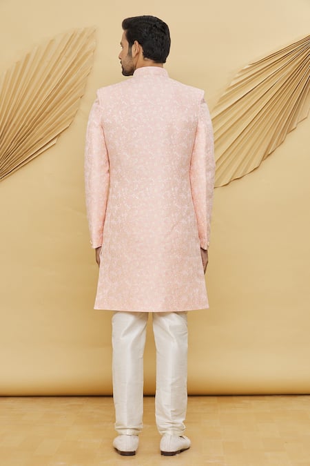 Arihant Rai Sinha Floral Pattern Sherwani Set 