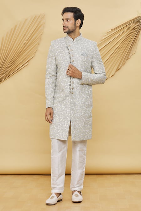 Samyukta Singhania Floral Pattern Sherwani Set 