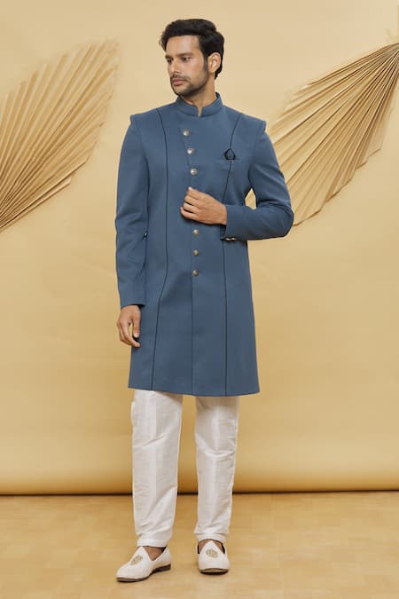 Samyukta Singhania Mandrain Collar Sherwani Set 