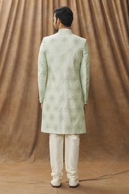 Arihant Rai Sinha Floral Embroidered Sherwani Set 