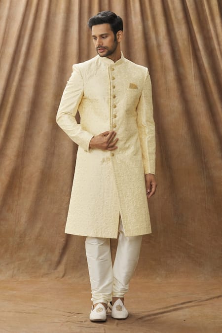 Arihant Rai Sinha Floral Embroidered Sherwani Set 