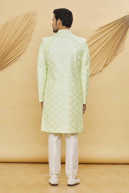 Arihant Rai Sinha Floral Embroidered Sherwani Set 