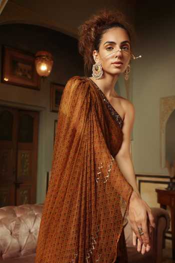 Pallavi Jaipur Yellow Jumpsuit Silk Satin And Toga Chiffon Geometric Print, Sequin & With at Aza Fashions Pallavi Jaipur_Yellow Jumpsuit Silk Satin And Toga Chiffon Geometric Print, Sequin & With_at_Aza_Fashions