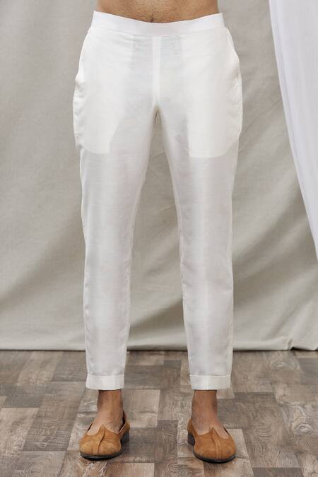 Shop_Ankur J_Pink Cotton Silk Floral Print Kurta Set _Online_at_Aza_Fashions