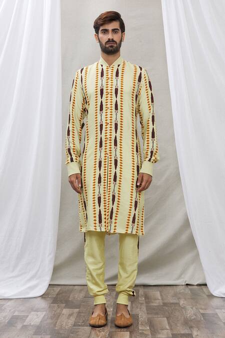 Buy Ankur J Green Cotton Silk Floral, Paisley Printed Waistcoat And Kurta Set Online at Aza Fashions Buy_Ankur J_Green Cotton Silk Floral, Paisley Printed Waistcoat And Kurta Set _Online_at_Aza_Fashions