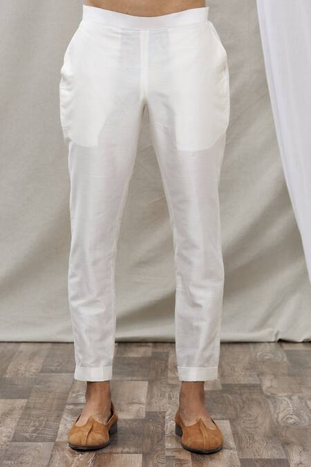 Shop_Ankur J_Green Cotton Silk Floral, Paisley Printed Waistcoat And Kurta Set_Online_at_Aza_Fashions