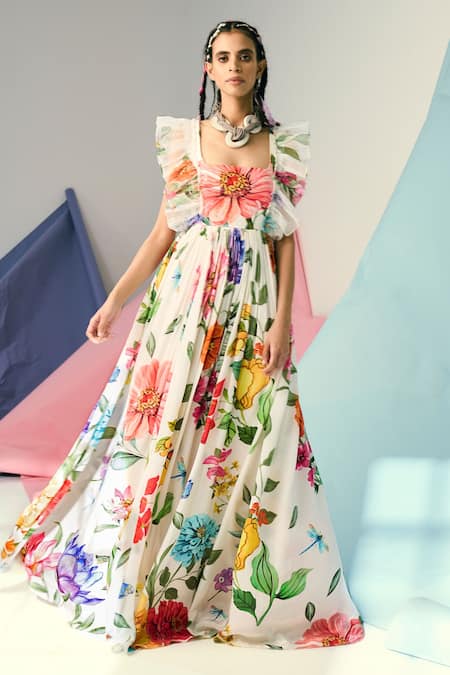 Limerick by Abirr N' Nanki Floral Print Gown 