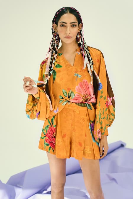 Limerick by Abirr N' Nanki Floral Print Top 