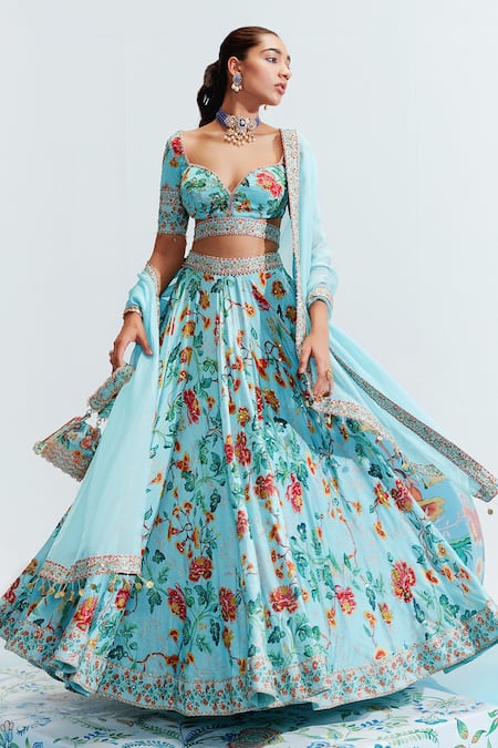 Mahima Mahajan Samara Floral Print Lehenga Set 