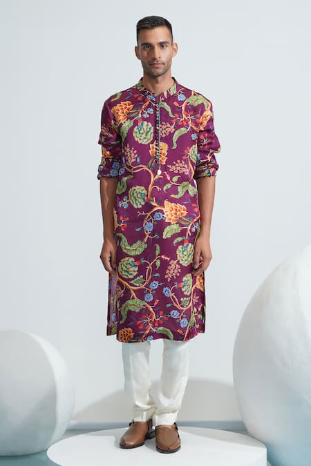 Mahima Mahajan Floral Print Kurta Pant Set 