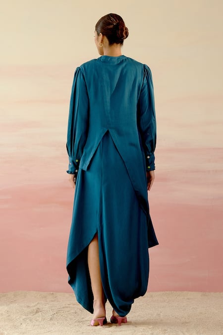 Shweta Aggarwal Cowl Draped Gown 