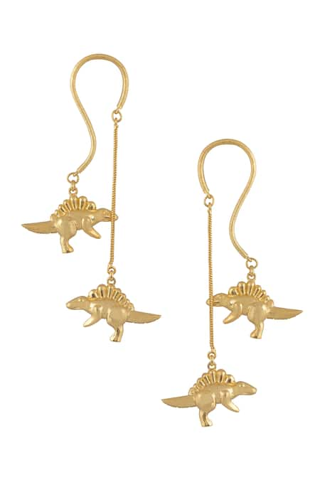 Aditi Bhatt Dinosaur Drop Earrings 