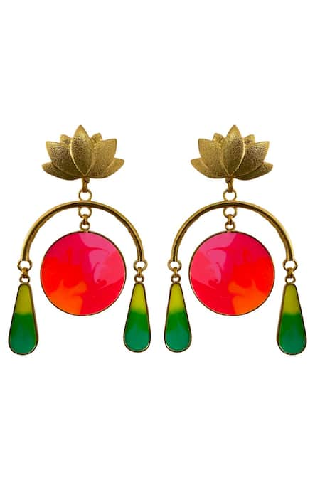 Aditi Bhatt Glorious Sunset Dangler Earrings 