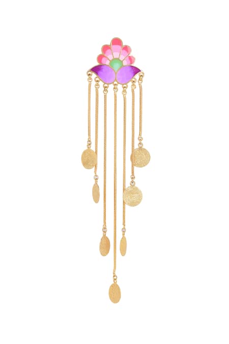 Aditi Bhatt_Multi Color Paradise Falls Dangler Earrings_Online_at_Aza_Fashions