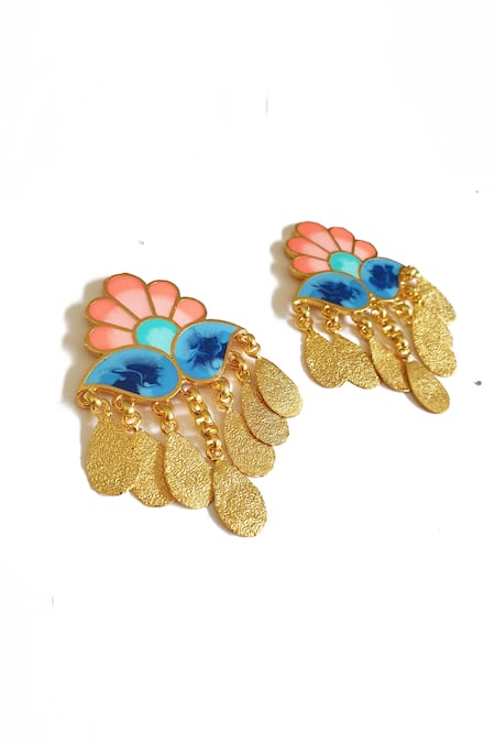 Aditi Bhatt Paisley Dangler Earrings 