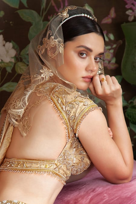 Shimai Jayachandra Gwalior Zardozi Embellished Blouse 