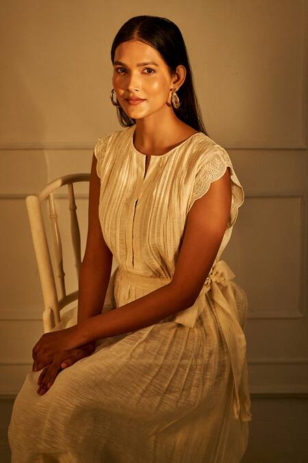 Buy_Anita Dongre_Zoey Cotton Silk Dress_Online_at_Aza_Fashions