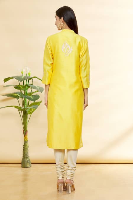 Rohini Bedi Chanderi Embroidered Kurta Set 