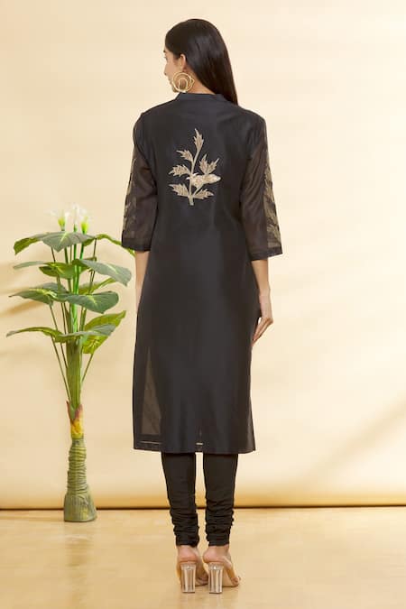 Rohini Bedi Chanderi Embroidered Kurta Set 