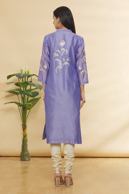 Rohini Bedi Chanderi Embroidered Kurta Set 
