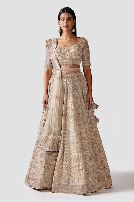 Swati Narula Mehr Hand Embroidered Bridal Lehenga Set 