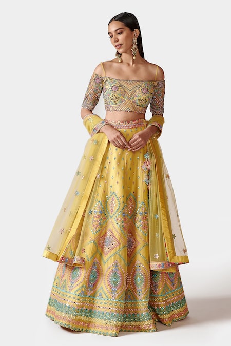 Swati Narula Humaida Mirror Work Lehenga Set 