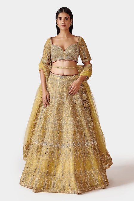 Swati Narula Nohreen Hand Embroidered Bridal Lehenga Set 