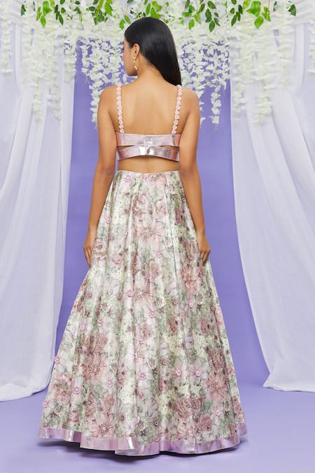 Sonal & Ekta Floral Print Lehenga Set 