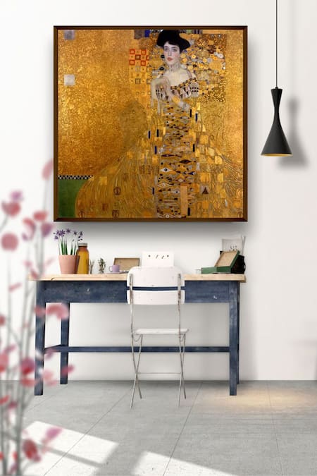 The Art House Multi Color Canvas Digital Print The Lady In Gold Painting 