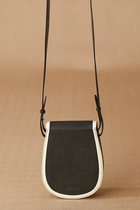 Buy_Ampm_Black Cut Work Izna Sling Bag_Online_at_Aza_Fashions