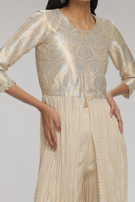 Chhaya Mehrotra Brocade Kurta & Pant Set 