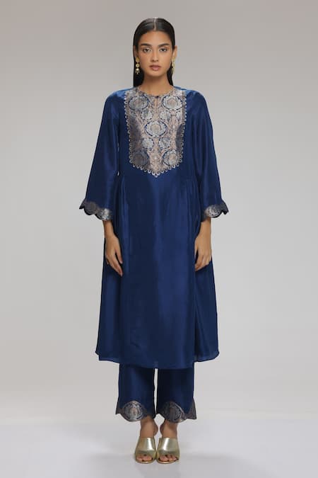 Chhaya Mehrotra Brocade Kurta & Pant Set 