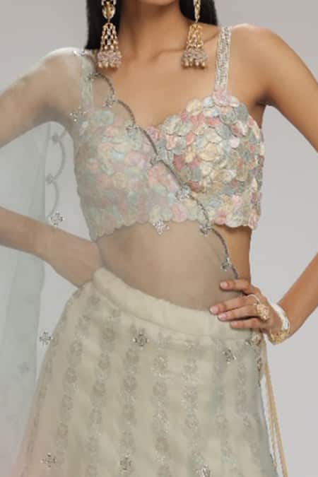 Chhaya Mehrotra Rhinestone Embellished Lehenga Set 