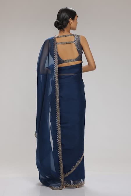 Chhaya Mehrotra Embellished Saree With Blouse 