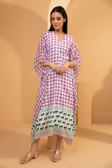 Tarini Vij Samrina Cotton Printed Kaftan 